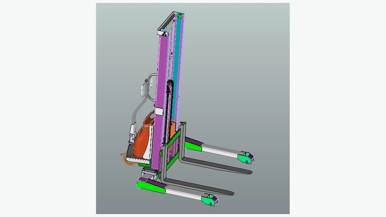 CAD-модель — боковая изометрия