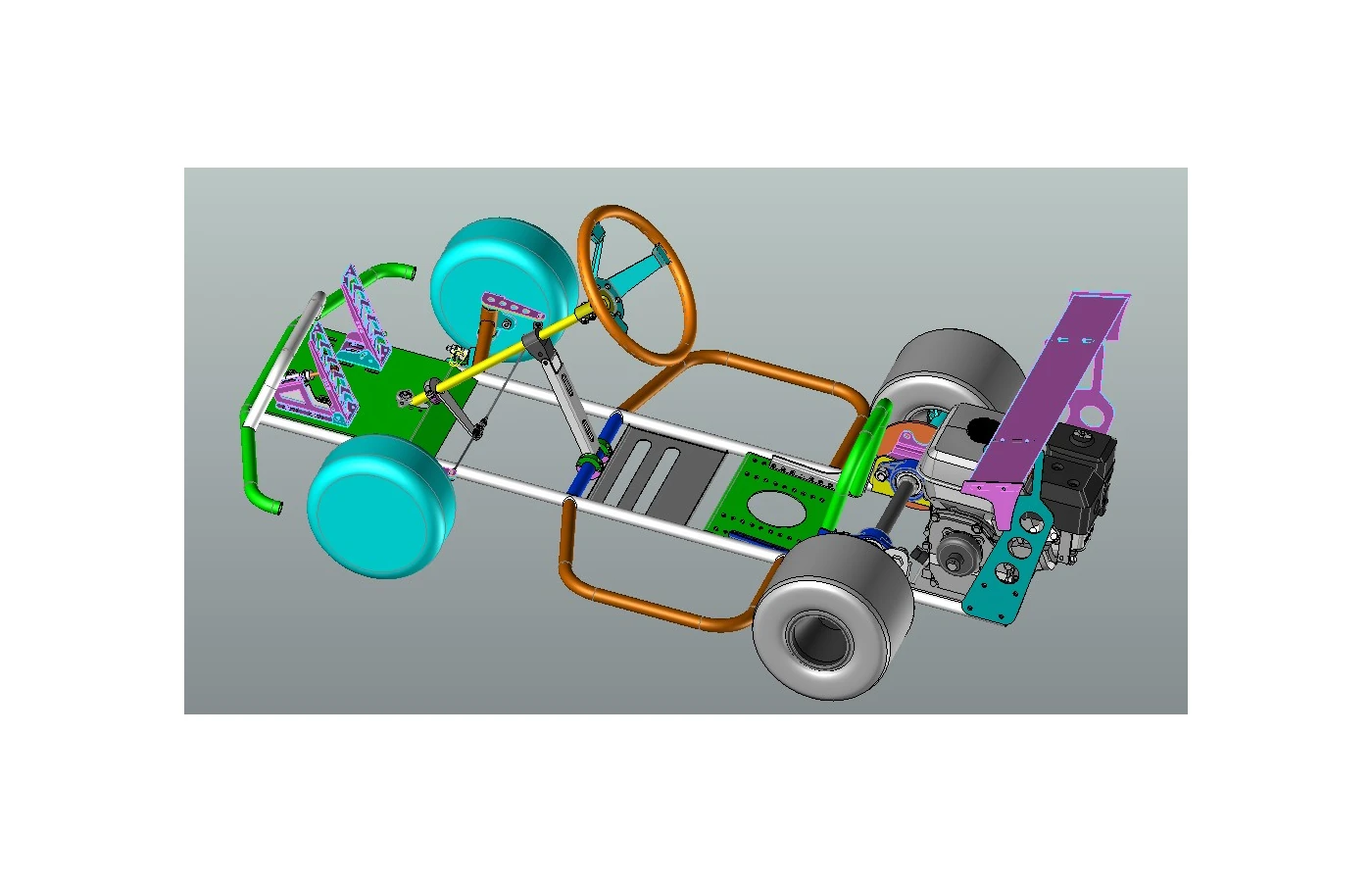 Исходная CAD-сборка картинга