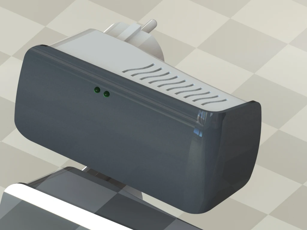 Фотореалистичный рендер корпуса Range Extender — вид со стороны лицевой панели