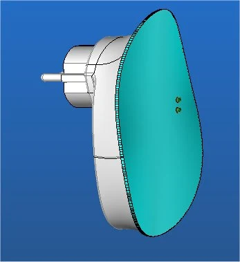 3D-модель корпуса — вид лицевой панели