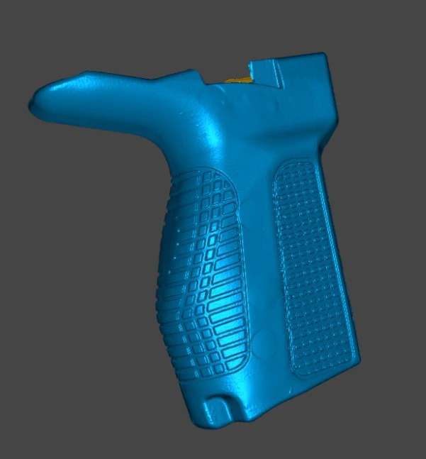 3D-скан рукоятки — первый боковой ракурс