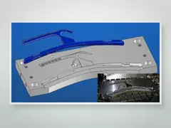 Модель изделия и формообразующей матрицы