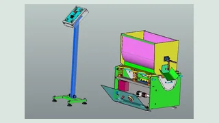 CAD-компоновка установки и пульта управления