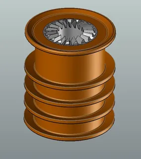 Средняя пробка для заканчивания скважин — 3D-модель, основной ракурс
