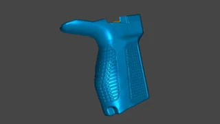 3D-скан рукоятки — первый боковой ракурс