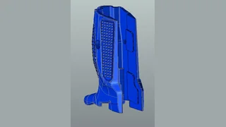 Восстановленная CAD-модель тактического элемента — задний ракурс